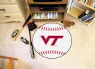 Virginia Tech Ball Shaped Area Rugs