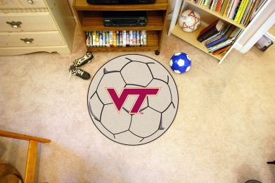Virginia Tech Ball Shaped Area Rugs (Ball Shaped Area Rugs: Soccer Ball)