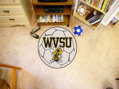 West Virginia State University Ball Shaped Area Rugs (Ball Shaped Area Rugs: Soccer Ball)