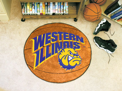 Western Illinois University Ball Shaped Area Rugs (Ball Shaped Area Rugs: Basketball)